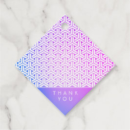 Etiquetas Para Lembrancinhas Padrão de kimono com tartaruga de Bishamon Mensage