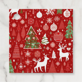 Etiquetas Para Lembrancinhas Padrão natalino papais noeis de neve cinza decadên