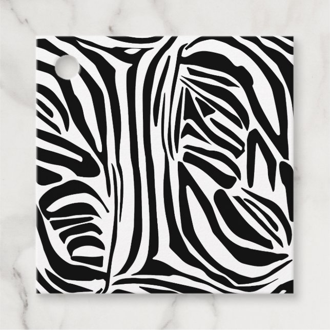 Etiquetas Para Lembrancinhas Padrão zebra (Frente)