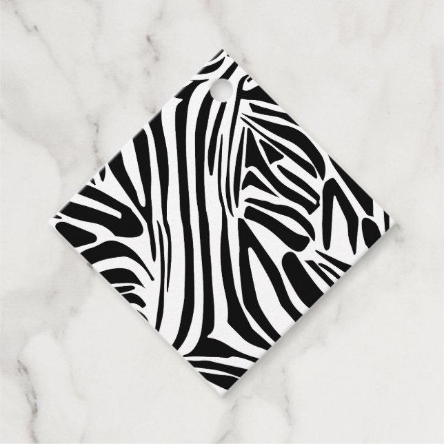 Etiquetas Para Lembrancinhas Padrão zebra (Frente)