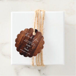 Etiquetas Para Lembrancinhas País do guião russo para madeira Casamento Obrigad