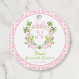 Etiquetas Para Lembrancinhas Palm Beach Monographic Crest Bachelorette Weekend