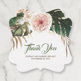 Etiquetas Para Lembrancinhas Palm Tropical Floral Deixa Obrigado