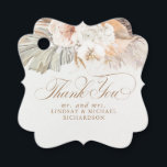 Etiquetas Para Lembrancinhas Pampas Grass Floral Boho Obrigado A Favorecer Etiq<br><div class="desc">Erva de pampas e flores pastosas moles exóticas</div>