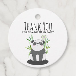 Etiquetas Para Lembrancinhas Panda branca e negra em bambu