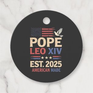 Etiquetas Para Lembrancinhas Papa Leão XIV. 2025 4th of Julian USA Flag