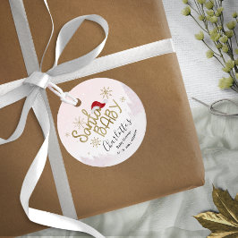 Etiquetas Para Lembrancinhas Papais noeis, Chá de fraldas de bebê de Natal