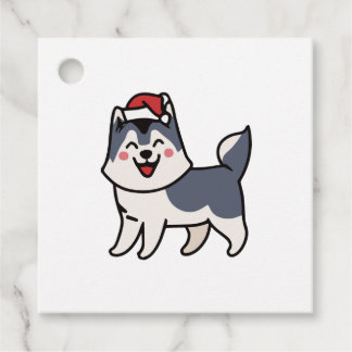 Etiquetas Para Lembrancinhas Papais noeis roucos Cachorro Lover Malamute