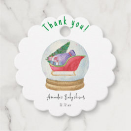 Etiquetas Para Lembrancinhas Papais noeis trenós - obrigado chá de fraldas