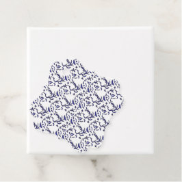 Etiquetas Para Lembrancinhas Papel de embrulho azul e branco com um gráfico