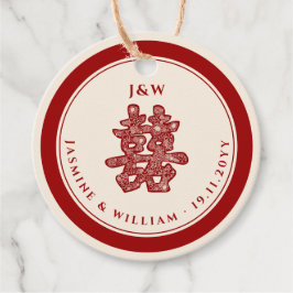 Etiquetas Para Lembrancinhas Papel Floral Recortado Dupla Felicidade Casamento 