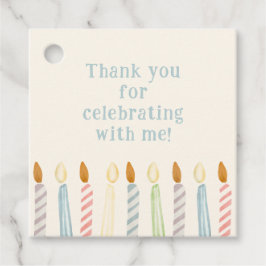 Etiquetas Para Lembrancinhas Partido Clássico das Velas de Aniversário Simples