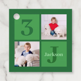 Etiquetas Para Lembrancinhas Partido Personalizado de Colagem de Fotos de Anive