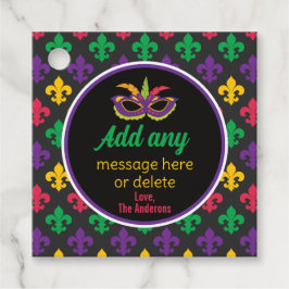 Etiquetas Para Lembrancinhas Partido Temático Mardi Gras Festivo Fleur De Lis