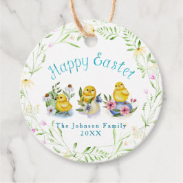 Etiquetas Para Lembrancinhas Páscoa Pintinhos primavera Aquarela Personalizada