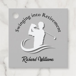 Etiquetas Para Lembrancinhas Passando para o Partido Jogador de Golfe Moderno d