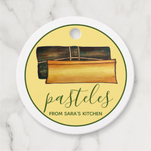 Etiquetas Para Lembrancinhas Pasteles porto-riquenhos caseiros da cozinha de