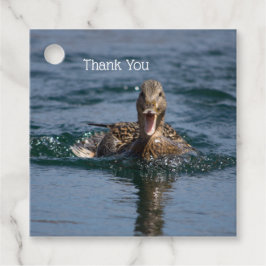 Etiquetas Para Lembrancinhas Pato com bico aberto