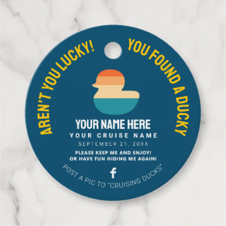 Etiquetas Para Lembrancinhas Pato de Cruzeiro de Caribe