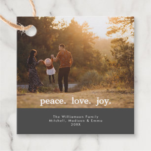 Etiquetas Para Lembrancinhas Paz Amor Alegria Férias Natal Família Foto