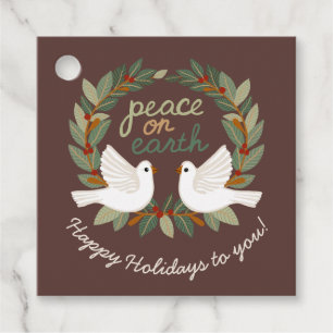 Etiquetas Para Lembrancinhas Paz na Terra Dói Férias de Natal PERSONALIZADAS
