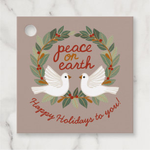 Etiquetas Para Lembrancinhas Paz na Terra Dói Férias de Natal PERSONALIZADAS