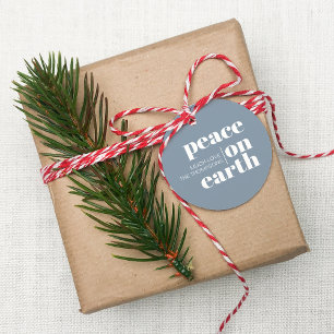 Etiquetas Para Lembrancinhas Paz na Terra Personaliza o Natal Moderno