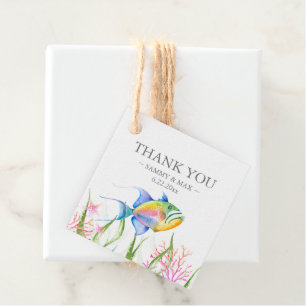 Etiquetas Para Lembrancinhas Peixes Tropicais De Cores Aquáticas Ofertas De Pei