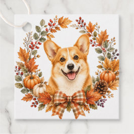 Etiquetas Para Lembrancinhas Pembroke Welsh Corgi Outono