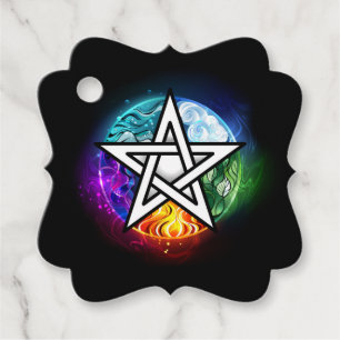 Etiquetas Para Lembrancinhas Pentagrama do Wiccan