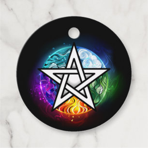 Etiquetas Para Lembrancinhas Pentagrama do Wiccan