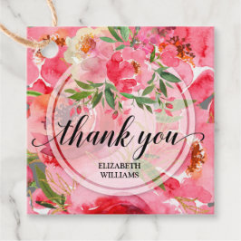 Etiquetas Para Lembrancinhas Peony Flowers Obrigado