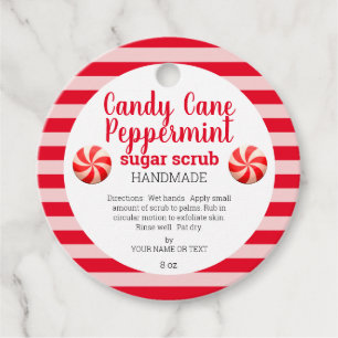 Etiquetas Para Lembrancinhas  Peppermint caseiro Mason Jar Sugar Scrub 
