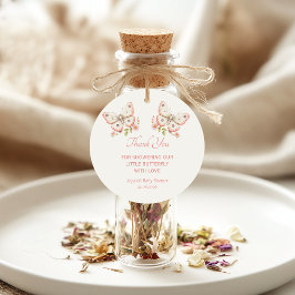 Etiquetas Para Lembrancinhas Pequena Borboleta Obrigado Chá de fraldas Favorito