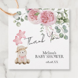 Etiquetas Para Lembrancinhas Pequena e doce Lambe Rosas Rosa Rosa Cintilantes V