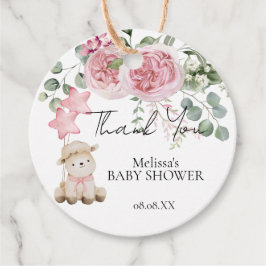 Etiquetas Para Lembrancinhas Pequena e doce Lambe Rosas Rosa Rosa Cintilantes V