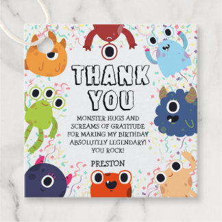 Etiquetas Para Lembrancinhas Pequena Festa de aniversário Monstro para todas as