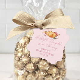 Etiquetas Para Lembrancinhas Pequena Garota de Abóbora Cai Floral