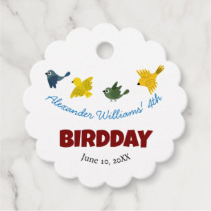 Etiquetas Para Lembrancinhas Pequenas aves bonitas Festas de aniversário infant