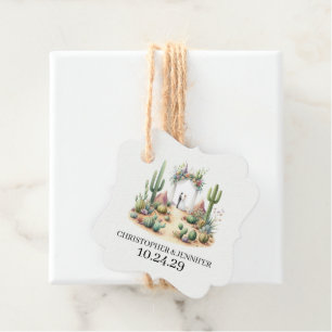 Etiquetas Para Lembrancinhas Pequeno Casal de Cactus Boho