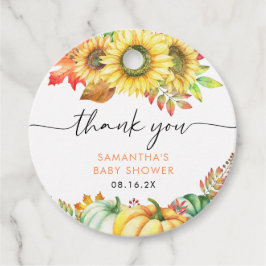 Etiquetas Para Lembrancinhas Pequeno Chá de fraldas de Abóbora Obrigado