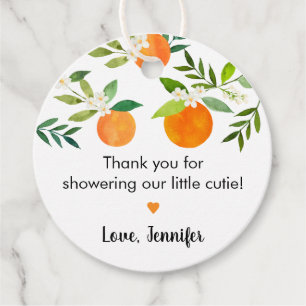 Etiquetas Para Lembrancinhas Pequeno Chá de fraldas Floral Cutie Greenery