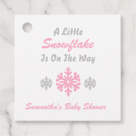 Etiquetas Para Lembrancinhas Pequeno Floco De Neve A Caminho