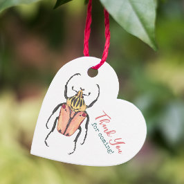 Etiquetas Para Lembrancinhas Pequeno Inseto Rosa Chá de fraldas Obrigado