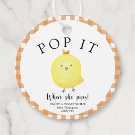 Etiquetas Para Lembrancinhas Pequeno Pintinho, Pop! Quando ela pop!