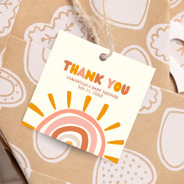 Etiquetas Para Lembrancinhas Pequeno Raio Sol de Chá de fraldas Sol de Boho