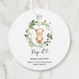 Etiquetas Para Lembrancinhas Pequeno Urso Pop quando pop chá de fraldas