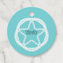 Pérola Estrela Branca Turquesa Casamento Chá de No