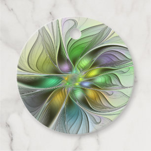 Etiquetas Para Lembrancinhas Personalização de Abstrato de Arte Moderna de Flor