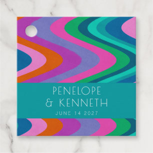 Etiquetas Para Lembrancinhas Personalização de Casamento Retroativo Verde Color